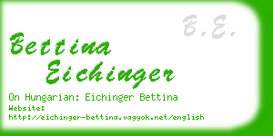 bettina eichinger business card